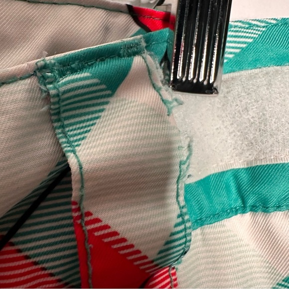 Orage | Green and Orange Plaid Ski Snowboard Pants Size Medium - Picture 12 of 16